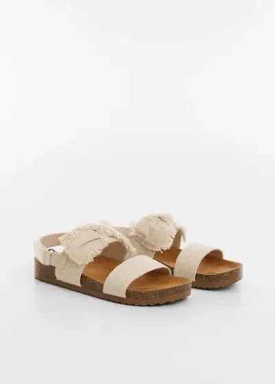 Mango Kids' Sandales In Blanc