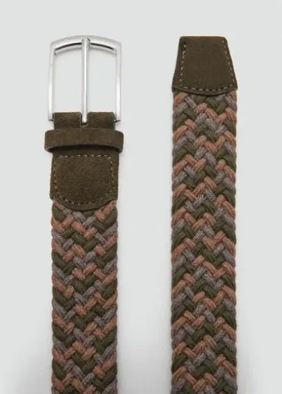 Mango Ceinture In Khaki