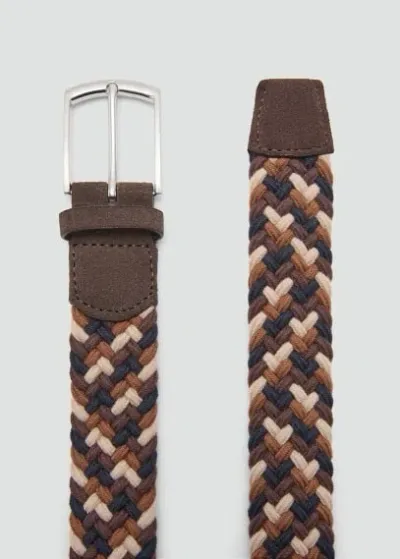 Mango Ceinture In Marron