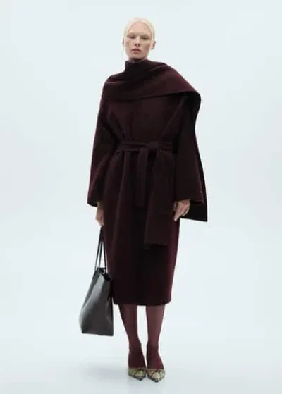 Mango Coat Maroon