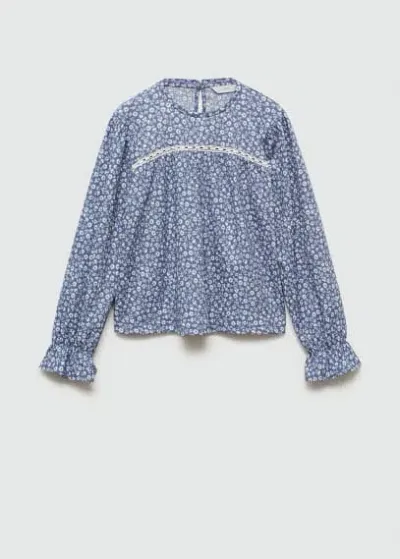 Mango Kids' T-shirt In Bleu