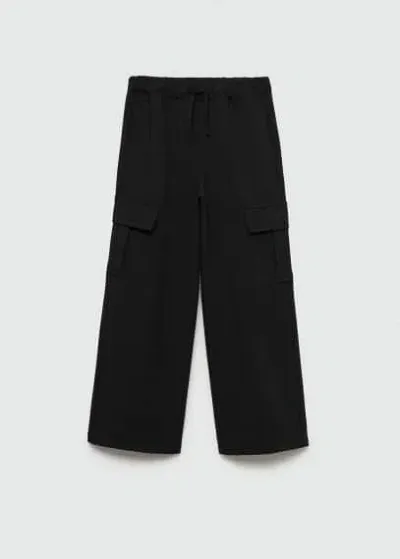 Mango Kids' Pantalon In Noir