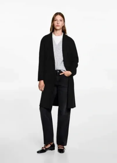 Mango Kids' Manteau In Noir