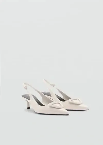 Mango Heeled-heeled Shoe With Detail White