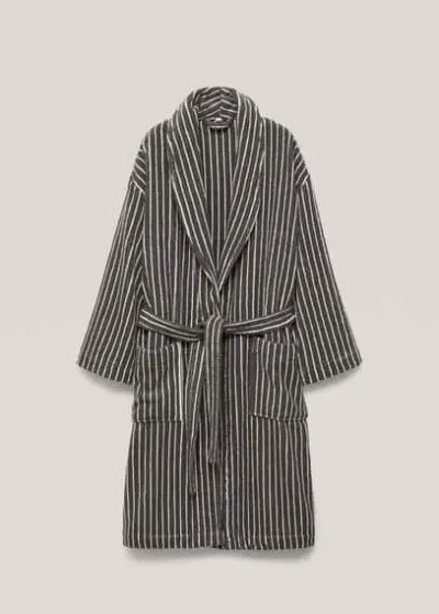 Mango Home Bathrobe Charcoal