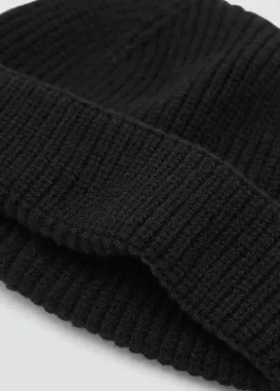 Mango Man - Bonnet Noir - Taille Unique - Homme In Black