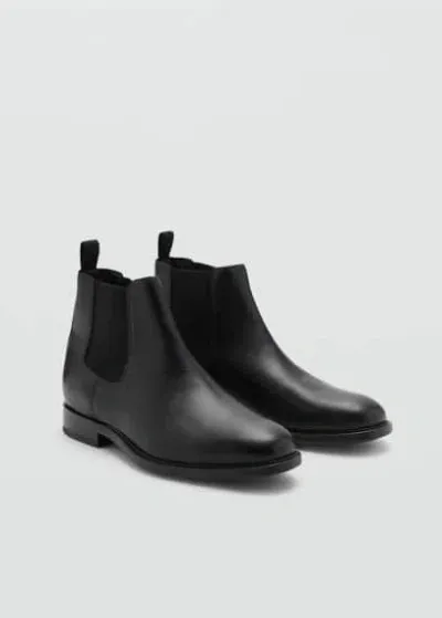 Mango Man Ankle Boots Black