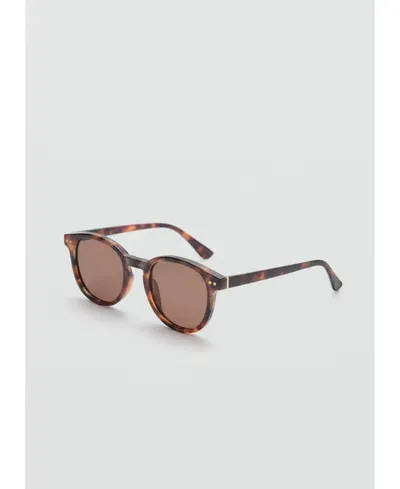 Mango Lunettes Soleil In Chocolat