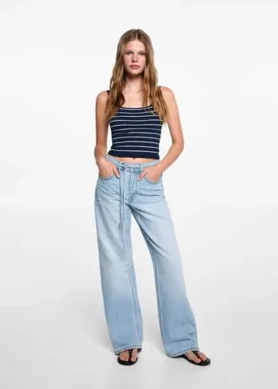 Mango Kids' Jeans In Bleu Moyen