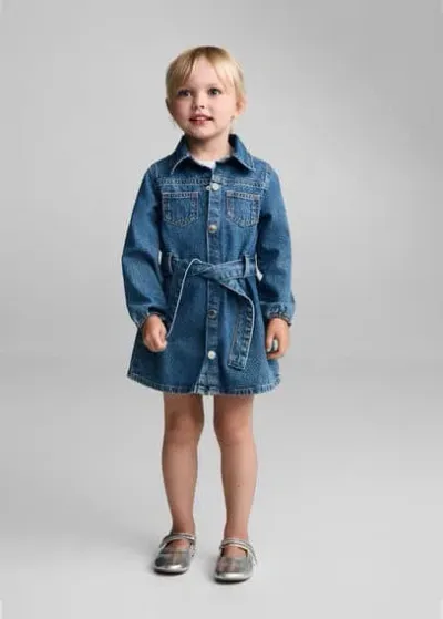 Mango Kids' Robe In Blue