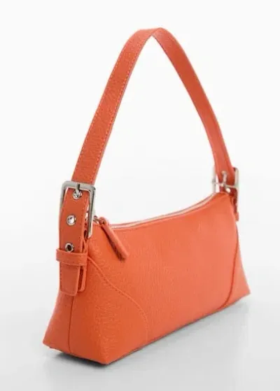 Mango Shoulder Bag With Buckle Orange