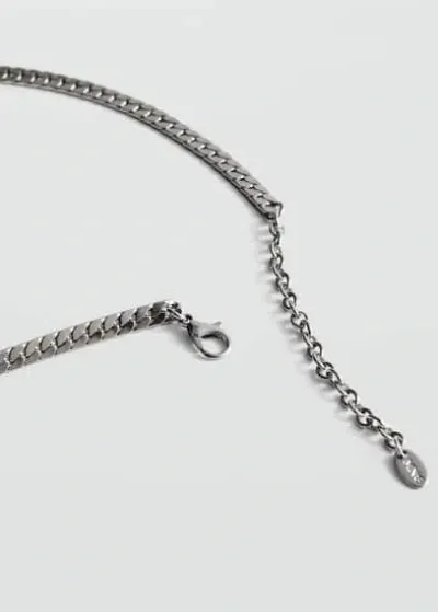 Mango Slim Chain Necklace Silver