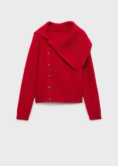 Mango Sweater Red