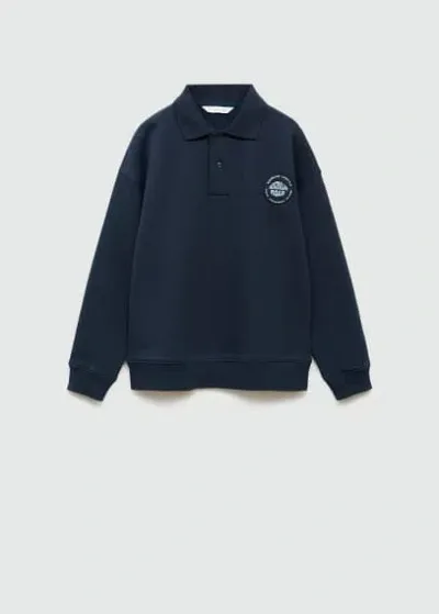 Mango Kids' Sweatshirt Dark Navy