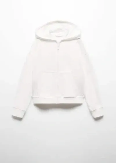 Mango Kids' Sweatshirt Off White