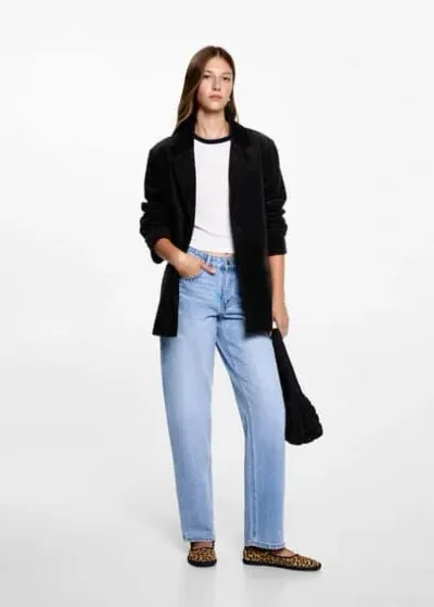 Mango Teen Blazer Charcoal