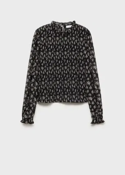 Mango Teen Blouse Black