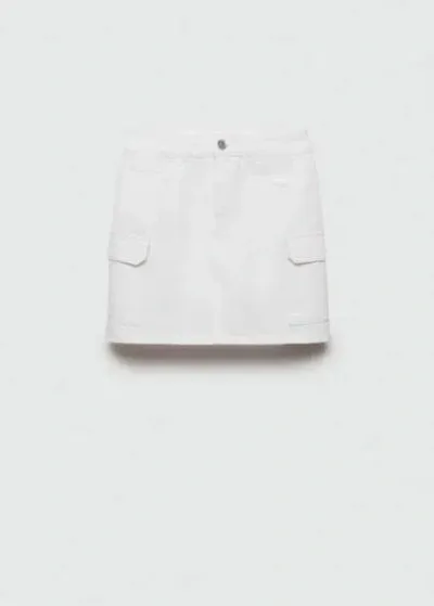 Mango Teen Skirt White