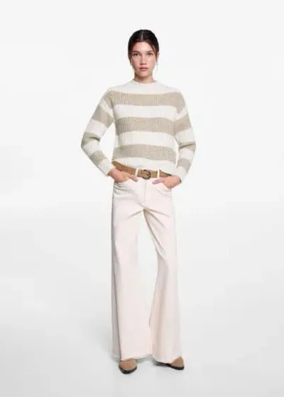 Mango Teen Sweater Beige