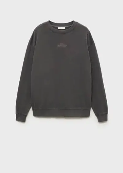 Mango Teen Sweatshirt Charcoal