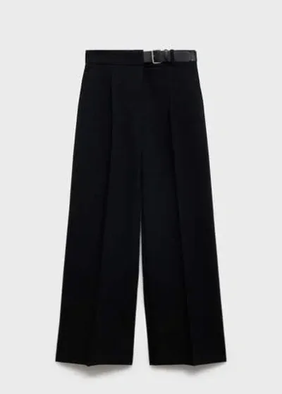 Mango Trousers Black