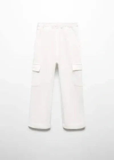 Mango Kids' Trousers Off White