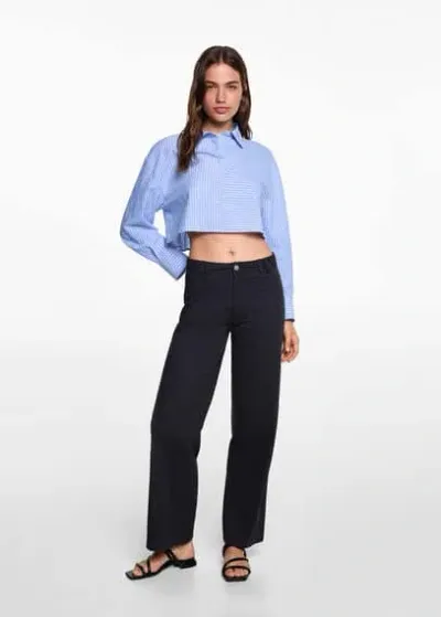 Mango Kids' Pantalon In Bleu Pétrole