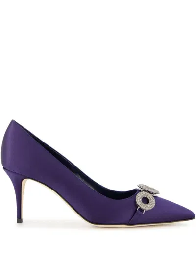 Manolo Blahnik 70mm Isteralo Pumps In Purple