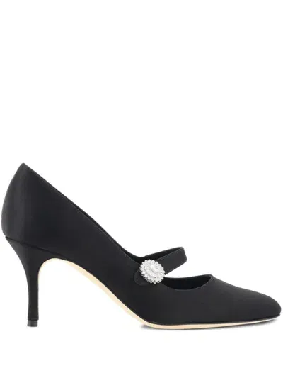 Manolo Blahnik 70mm Marijana Pumps In Schwarz