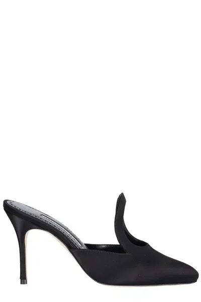 Manolo Blahnik Mules In Black