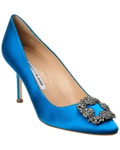 Manolo Blahnik Hangisi 70mm Pump In Blue