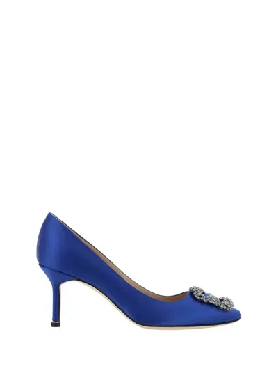 Manolo Blahnik Hangisi Pumps In Bblu