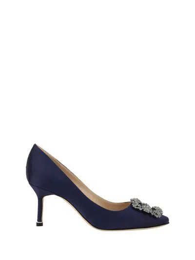 Manolo Blahnik Hangisi Pumps In Blue