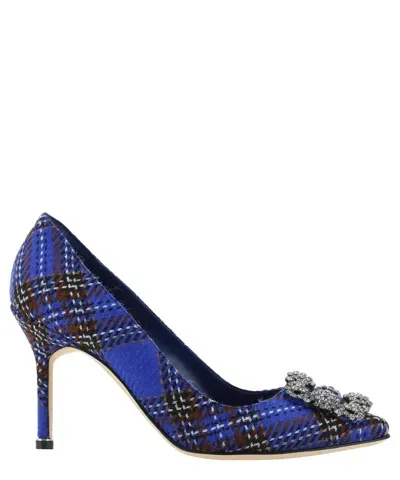 Manolo Blahnik Hangisi Pumps In Blau