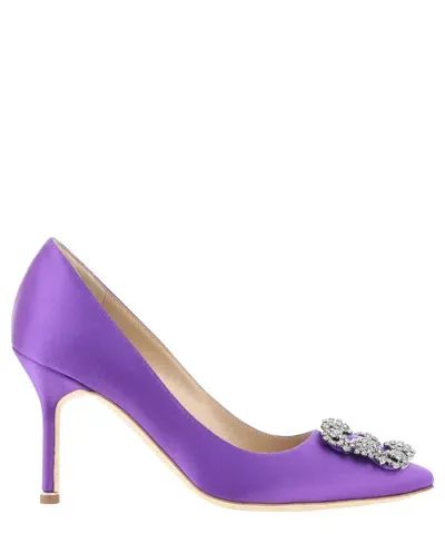 Manolo Blahnik Hangisi Pumps In Violett