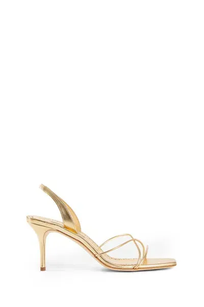 Manolo Blahnik Heeled Sandals In Gold