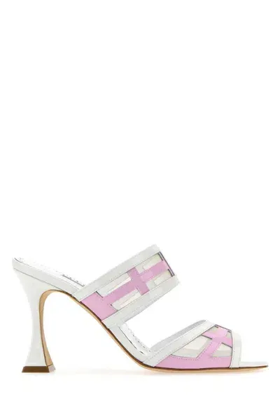 Manolo Blahnik Heeled Shoes In Multicoloured