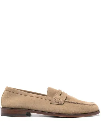 Manolo Blahnik Perry Loafers In Neutrals