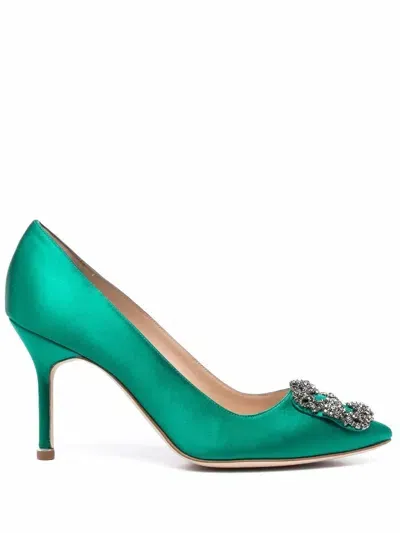 Manolo Blahnik Pumps In Green