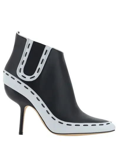 Manolo Blahnik Rizas Heeled Boots In Weiss