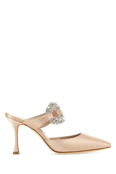 Manolo Blahnik Scarpe Con Tacco-40 Nd  Female In Gold