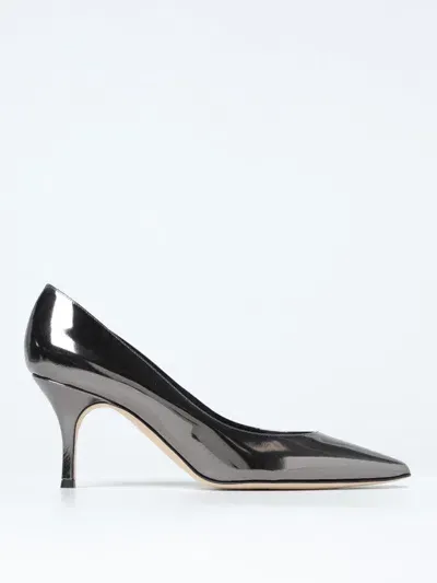 Manolo Blahnik Shoes  Woman Color Grey In Grau