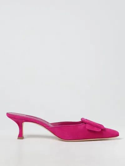 Manolo Blahnik Shoes  Woman Color Plum In Pflaume