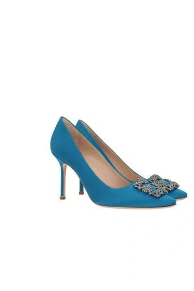 Manolo Blahnik With Heel In Blue