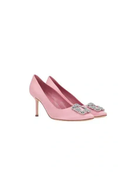 Manolo Blahnik With Heel In Light Pink