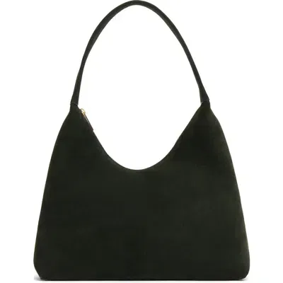 Mansur Gavriel Candy Suede Shoulder Bag In Moss