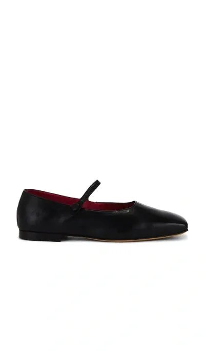 Mansur Gavriel Square Toe Mary Jane In 黑色