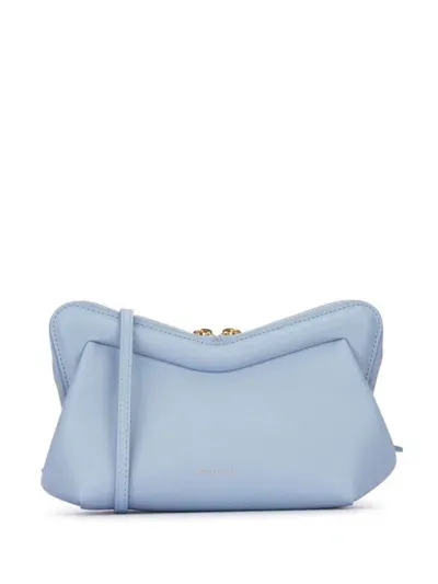 Mansur Gavriel Zipped Cross Body Bag In Light Blue