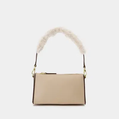 Manu Atelier Mini Prism Bag In Beige