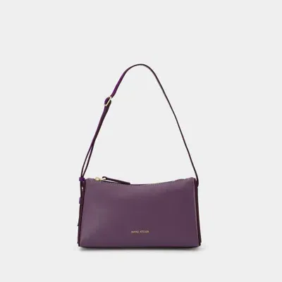 Manu Atelier Mini Prism Hobo Bag In Purple